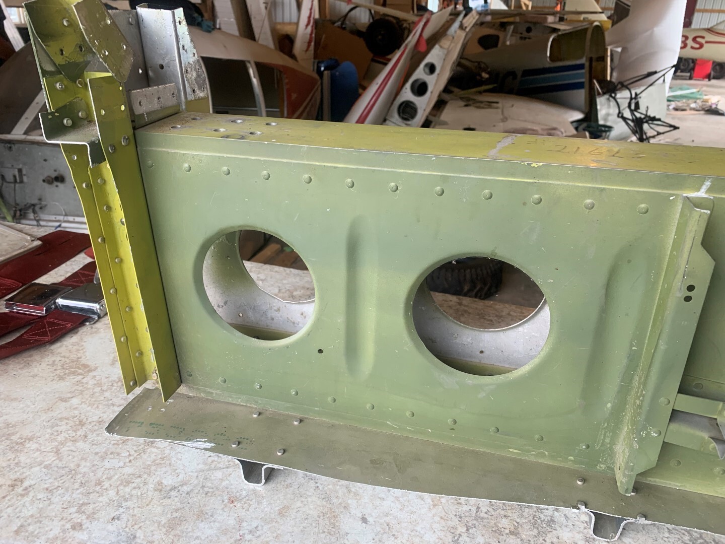 Piper Cherokee PA-28 140 Wing Spar Box Assembly Bulkhead Lower Cockpit ...