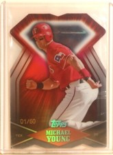 2011 TOPPS DIAMOND DIE CUT BLACK DDC-123 MICHAEL YOUNG 01/60 WITH COATING
