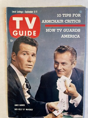 TV Guide September1959 James Garner Maverick Captain Kangaroo Jocelyn Brando SAC