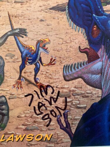 SIGNED !! Paleo ; Tales From The Late Cretaceous by Jim Lawson *near mint* - Foto 2 di 7