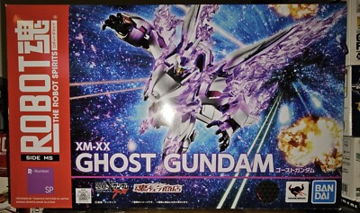 Bandai Robot Spirits Side MS Ghost Gundam Action Figure - Silver Coated, Includes Effect Parts & Weapons - View #9