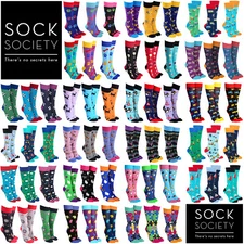 Sock Society Stylish Novelty Unisex One Size Fits All Ankle Sock Cat Owl Bee BBQ