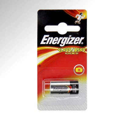 4 Energizer Batterien 6 Volt A544 4LR44 L1325 L1325F 4A76 28A 4SR44 476A 6V DC - Bild 1 von 2