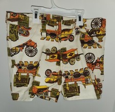 70s Kids Pop Art Shorts Denim Stlye Old Tommy cars Size 12 Rare NOS