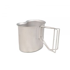 US FELDFLASCHENBECHER BLANK (DRAHTGRIFFE) ARMY BECHER STÄNDER OUTDOOR NEU