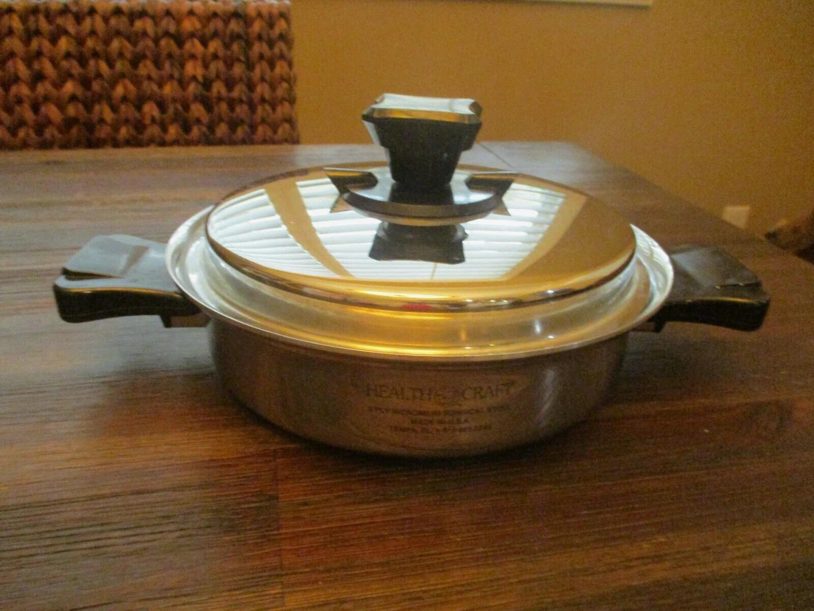 Vtg Health Craft 5 Ply Nicromium Surgical Steel 1 1/4qt Pot Sauce Pan w/ Lid USA