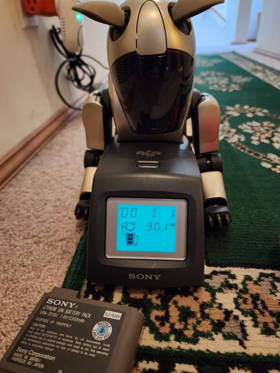 AIBO ERS-210, Mint, w/ 2 re-celled batteries, extra English AIBO ERS-210, Mint, w/ 2 re-celled batteries, extra English