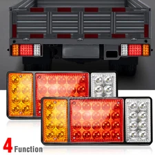 2x 36 LED 12V Trailer Truck Sealed Reverse Back-Up Running Tail Light Lorry Bus