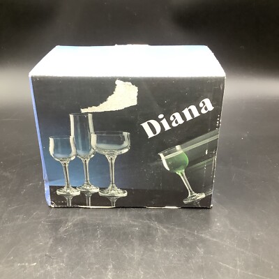Bohemia Crystal set of 6 Liqueur Glasses 60ml, Czeck Republic NEW in Box  **