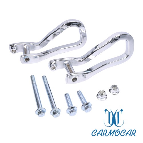 84195902 Tow Recovery Hooks Chrome & Bolts Front For 20192021 GMC