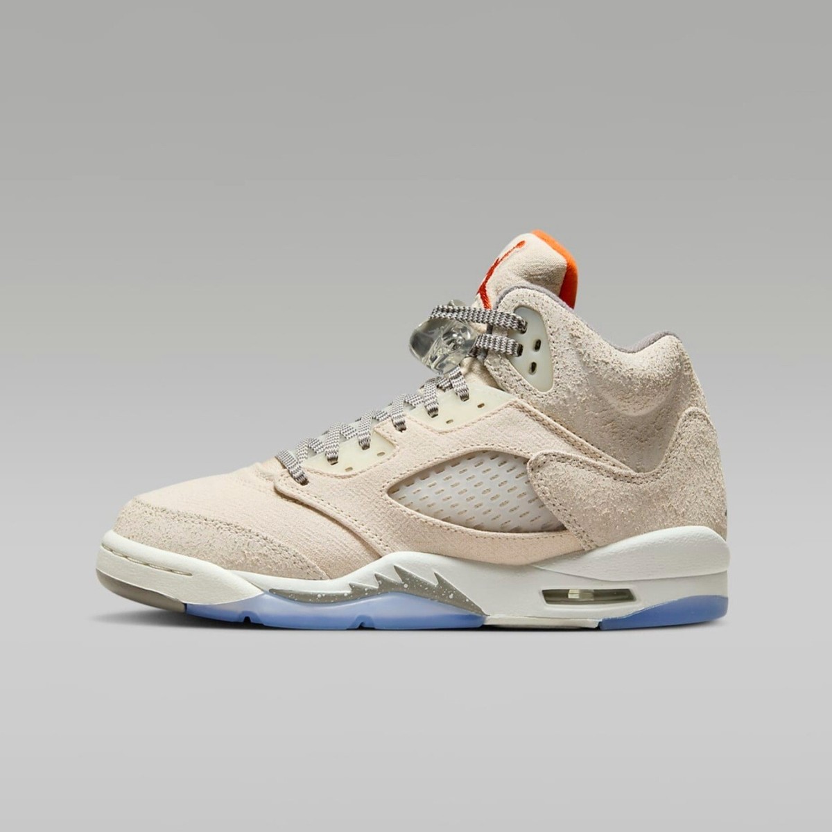 Air Jordan 5 retro (GS) 5.5 y size 11 . Good condition gently used ❤NIKE AIR JORDAN 5 V RETRO GS SILVER SHY PINK 134092-061 SZ  main image 2