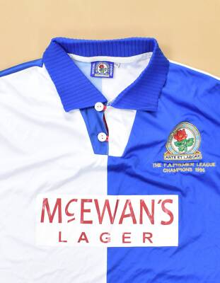 Official 1994-95 BLACKBURN ROVERS 1995 CHAMPIONS SHIRT