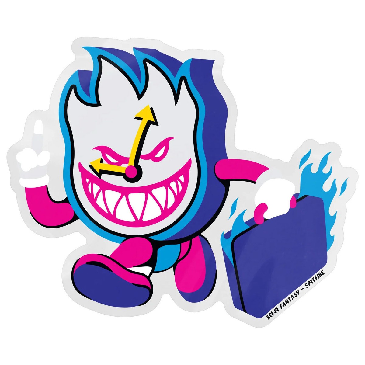 Spitfire Skateboard Spitfire x Sci-Fi Fantasy Burning Time Sticker 
