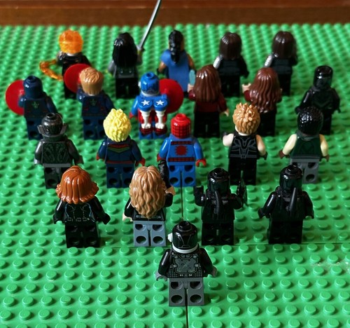Lego Marvel Lot of 22 Minifigures Captain America Thor Black Panther More As Is - Picture 3 of 16
