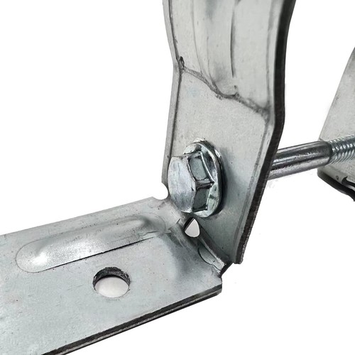 2-3/8" Fence Brackets SupConn (12Pcs), Galvanized Pipe Grip Tie, Steel to Woo... - Picture 3 of 7