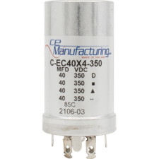Capacitor, CE Mfg., 350V, 40/40/40/40 μF
