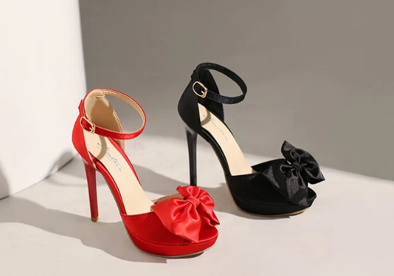 Mujeres Lolita Pajarita Mary Jane Peep Toe Tacón Alto Zapatos de Fiesta Correa al Tobillo Sandalias Foto 3 de 4