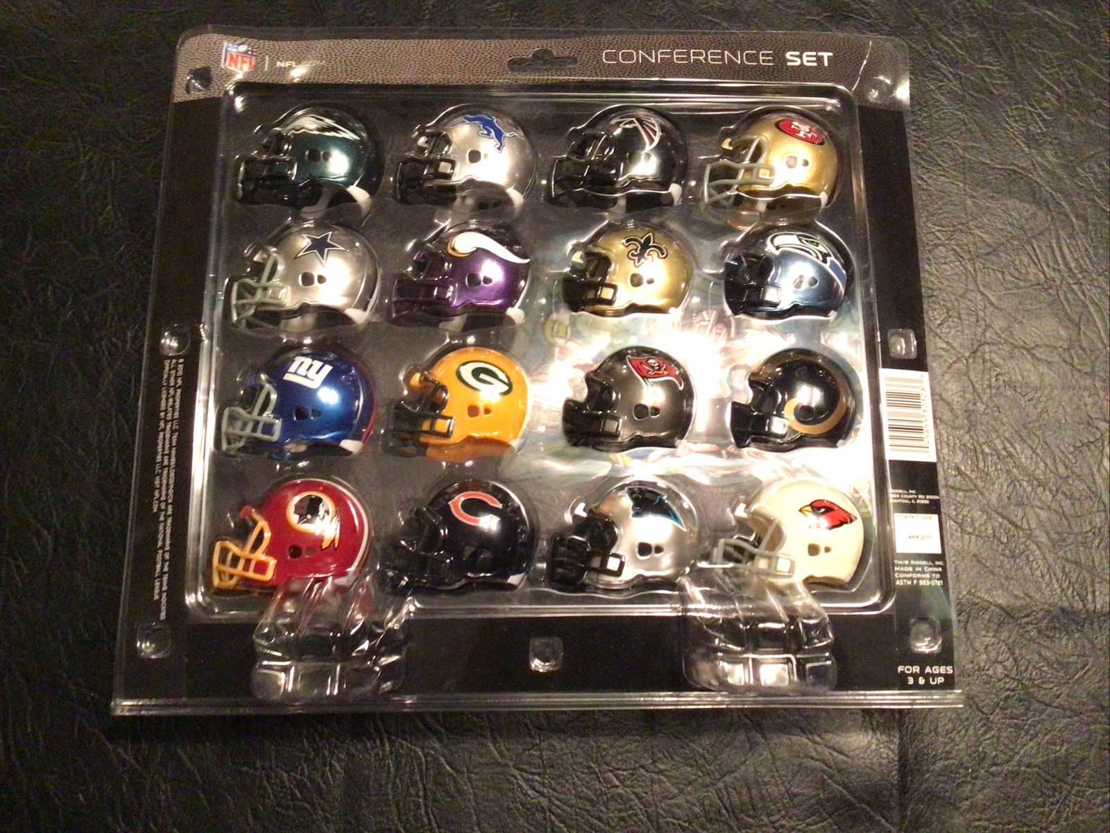 RIDDELL NFL Football 32 Team Mini Helmets Standings Tracker Display Set eBay