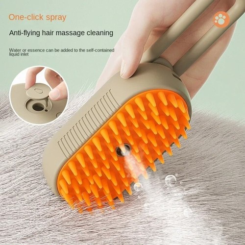 3 In1 Cat Steam Brush Anti Flying Hair Dog Comb New Cat Grooming Tool Pet - Picture 6 of 13