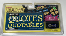 VTG 1993 QUIZ WIZ 1001 Questions Game Cartridge  Quiz Book  50 by TIGER