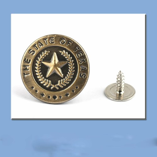 UP TO12X No Sewing Jeans Jacket Denim Buttons Press Repair Tack Replacement 17mm - Picture 9 of 15
