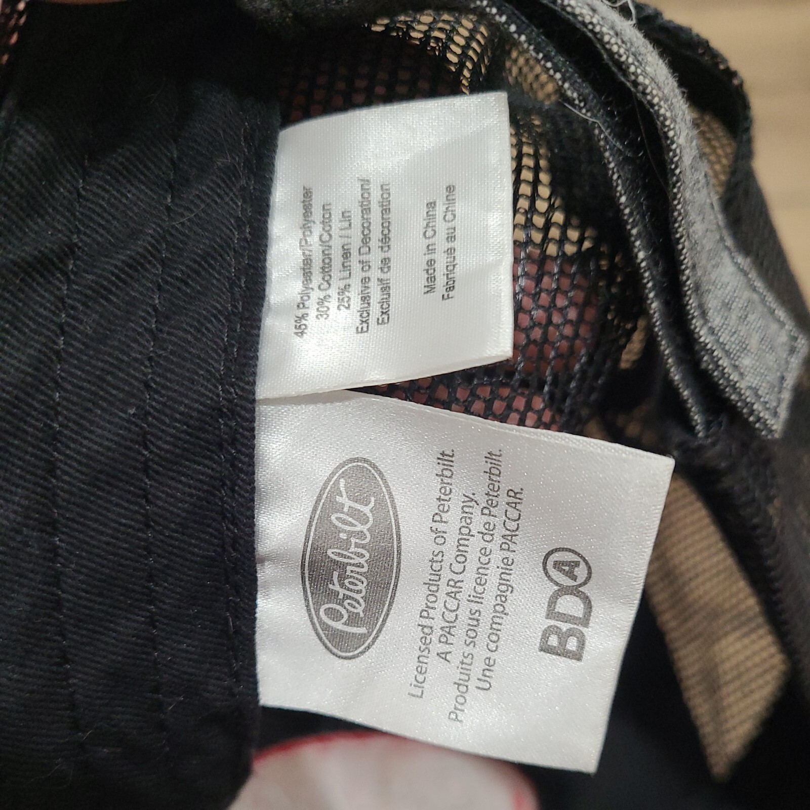 Peterbilt Red Mesh Adjustable Snapback Trucker Ha… - image 3