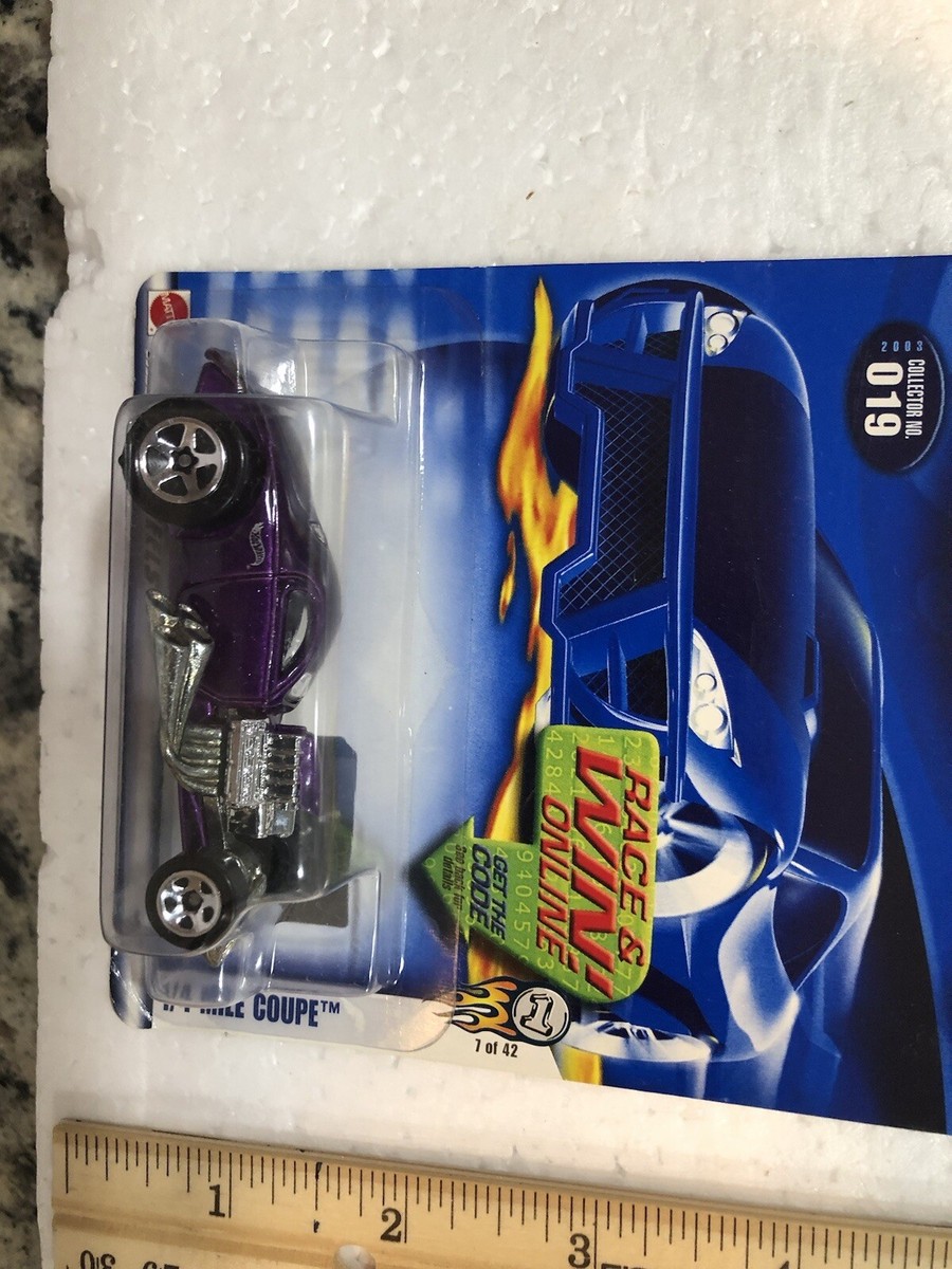 2002 Hot Wheels #019 First Editions 1/4 Mile Coupe Purple