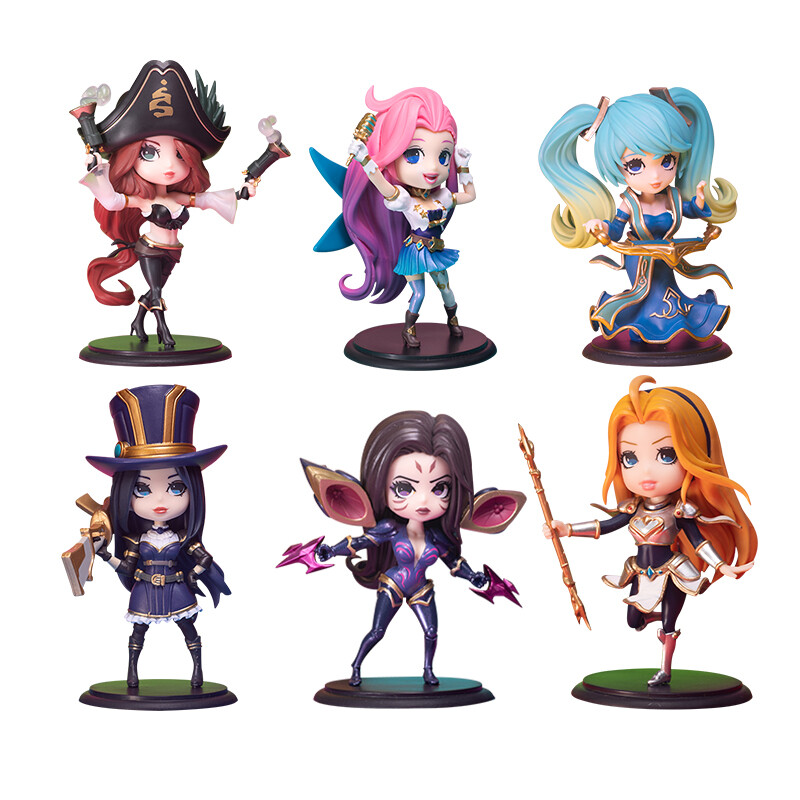 League of Legends Genuina Mini Figura Caja Ciega Modelo Muñeca Juguetes Colección Regalo