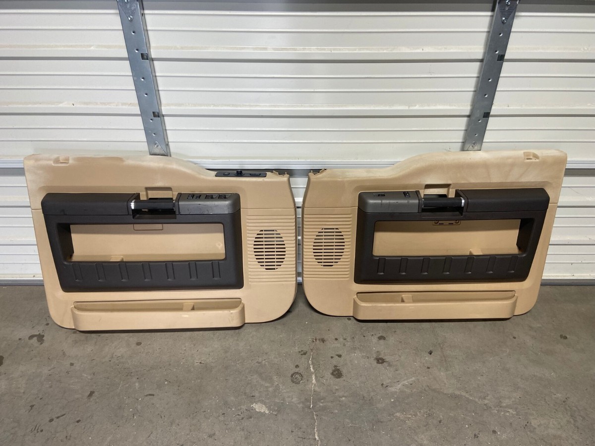 2008-2016 Ford F250 F350 F450 Tan Front & Rear Door Panels And