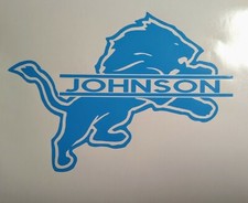 Detroit Lions Custom Decal Your Name Your Text Tailgating Cornhole Vehicle