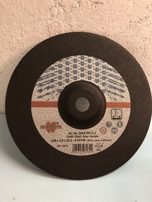 WURTH(9'') 230mm x 3mm x 22.23mm Bore CUTTING DISC STEEL