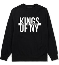 Kings of NY Long Live The King Crewneck Sweatshirt New York Brooklyn Rock Style