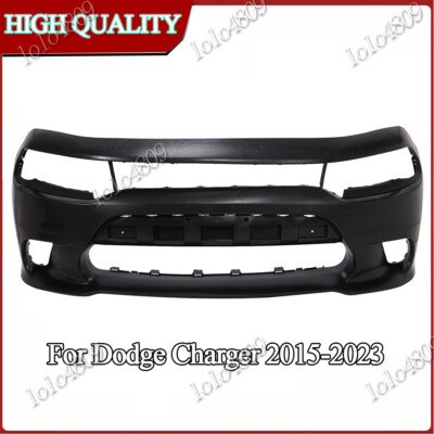Front Bumper Cover Primed For 2015-2023 Dodge Charger with Hood Scoop Model