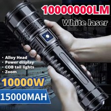 LED White Laser Built-in Battery Flash Light Emergency Spotlights