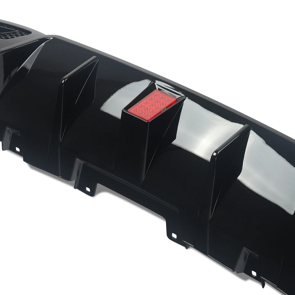 B Style Gloss Black Rear Diffuser+Tailpipes For Mercedes Benz GLE GLS W166 X166 Foto 4 de 4