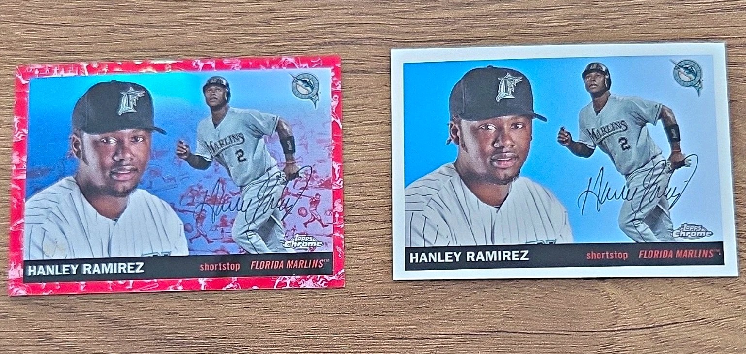 Topps Chrome Hanley Ramirez - 2 Lot 2008 #497 - Florida Marlins