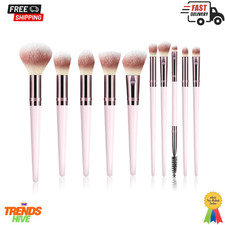 Makeup Brush Set, Premium Synthetic 10 PCS Makeup Brushes, Travel Makeup Brush S