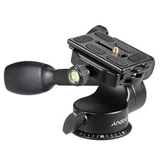 Camera Tripod Handle Ball Head 3 Way Fluid Head with Quick Release Plate