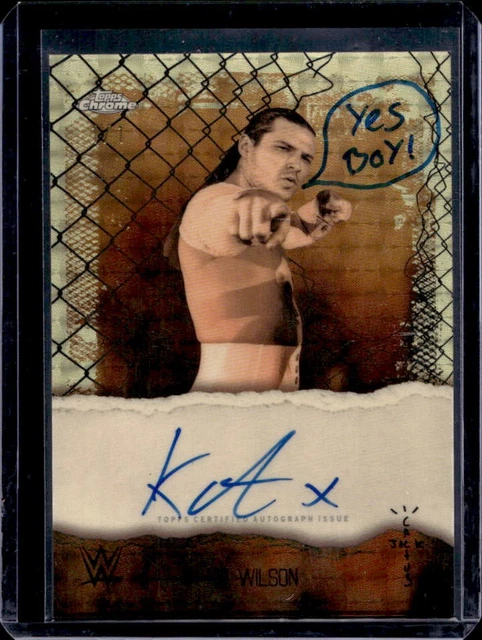 2025 Topps Chrome WWE Cactus Jack Kit Wilson Astroknights Auto SuperFractor #1/1