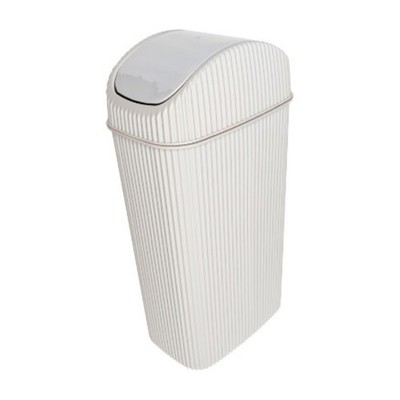 Cosmetic Bucket 4L with Swing Lid - Elegant & Practical for Bathroom or Toilet