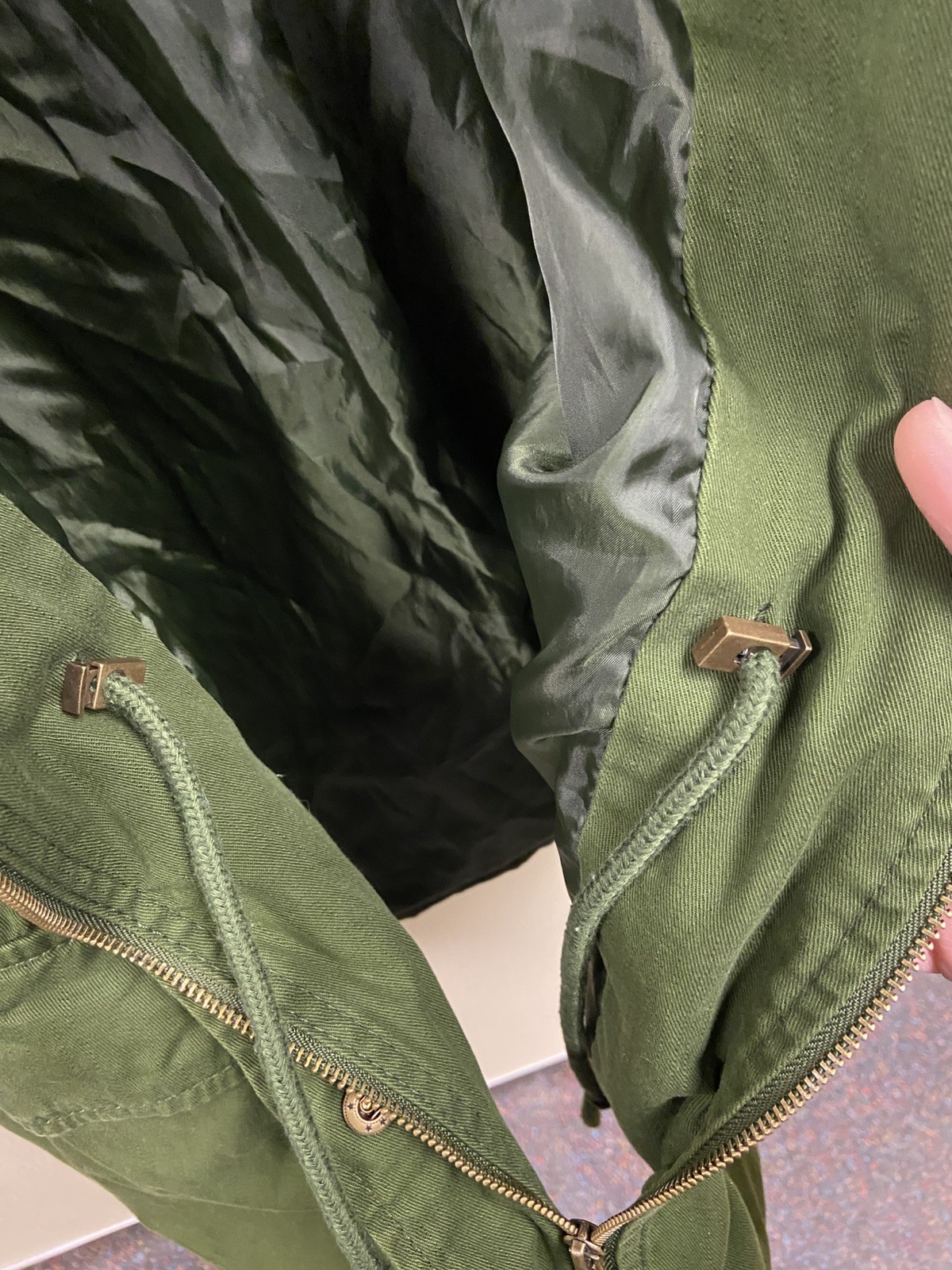 Womens Small Jacket Universal Thread Olive Green … - image 3