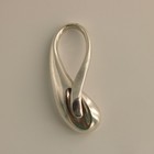 Vtg Large Sterling Silver Twisting Drop Pendant, 21 grams! — photo 2