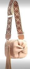 New pink Knotted Bow Crossbody Bag medium 