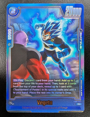 Vegeta FB09-044 Alternate Art Dual Evolution Dragon Ball Card