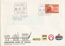 Valhall Oil Field – Production Start‑Up 1983 – Special Event Cover - Norway