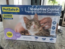 ScoopFree Complete Disposable Crystal Cat Litter Trays, 3-Pack, Lavender