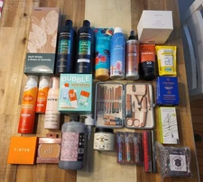 Lot of women's beauty products - Shiseido, elf, About Face, Lume, TREsemme, etc