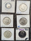 1967 1968 D 1969 D  1971 S 1976 Kennedy Half Dollar SILVER Circulated Lot