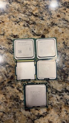 AMD Opteron 2387 & Intel Xeon E5620 CPUs Lot of 5, 4-Core 2.8GHz 12MB L3 Cache