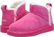 Koolaburra by UGG Girl's Koola Ultra Mini Boot Shearling Fushia Pink Size 4